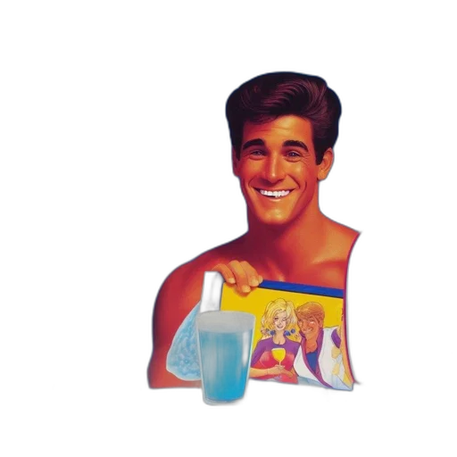 bottle, face, food, vaporwave transparent PNG cut-out
