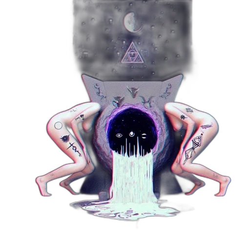 crown, creature, mask, bottle transparent PNG cut-out