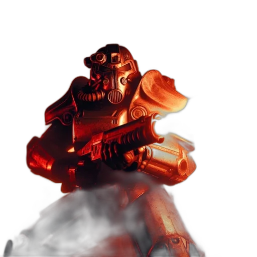 robot, weapon, mask, staff transparent PNG cut-out