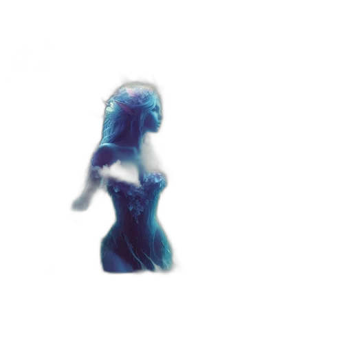dress, robot, creature, hair transparent PNG cut-out