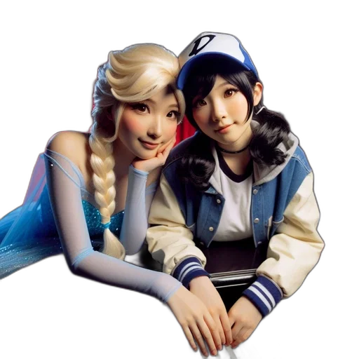 concept art, photorealistic, 3d render, anime transparent PNG cut-out