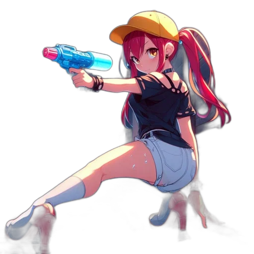 weapon, staff, bottle, hat transparent PNG cut-out
