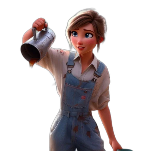 staff, dress, robot, weapon transparent PNG cut-out