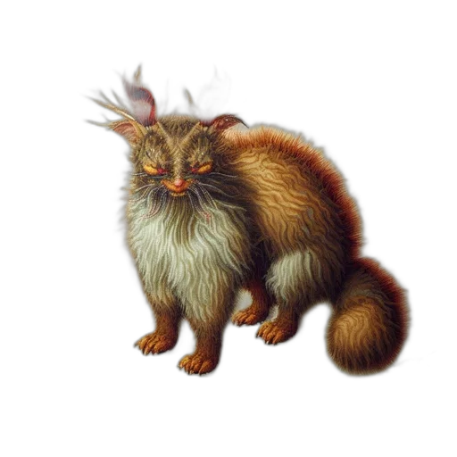 creature, animal, staff, hair transparent PNG cut-out