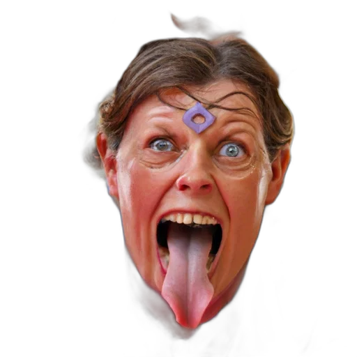 face, mask, creature, staff transparent PNG cut-out