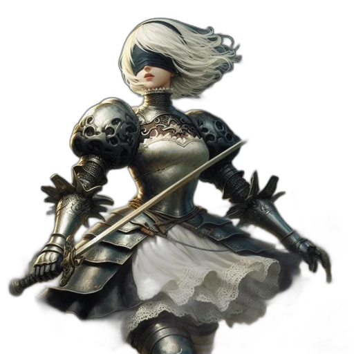 sword, weapon, staff, robot transparent PNG cut-out