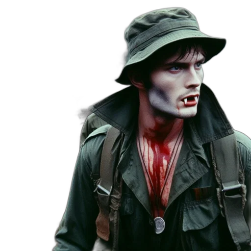 jacket, hat, face, photorealistic transparent PNG cut-out
