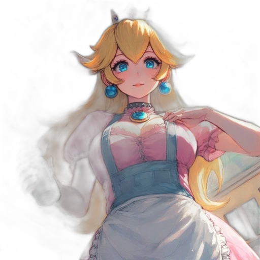 dress, crown, staff, weapon transparent PNG cut-out