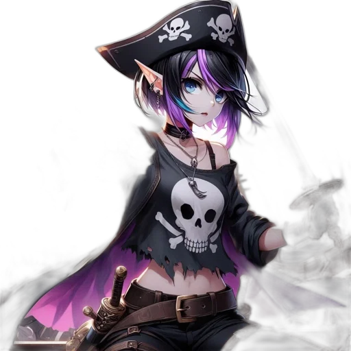 staff, hat, weapon, fantasy art transparent PNG cut-out