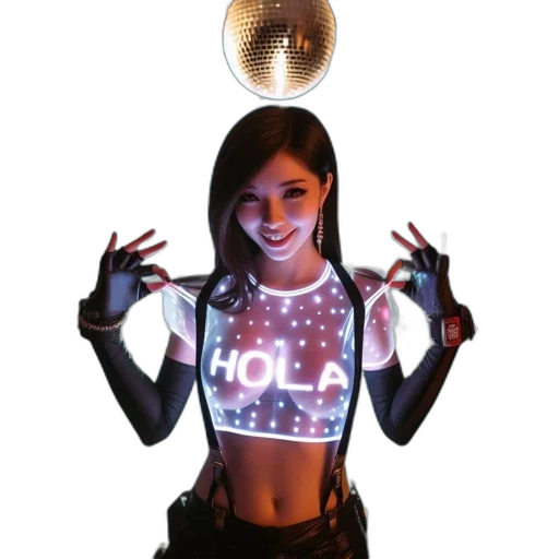 robot, jacket, jewelry, staff transparent PNG cut-out