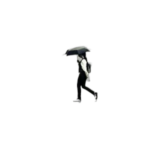 umbrella, pixel art, concept art, photorealistic transparent PNG cut-out