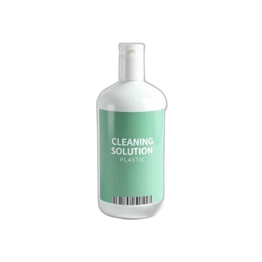 bottle, white, green, label transparent PNG cut-out