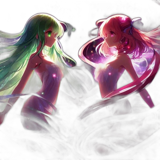 concept art, fantasy art, anime, watercolor transparent PNG cut-out
