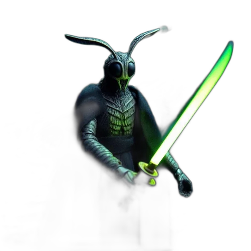 creature, staff, animal, sword transparent PNG cut-out