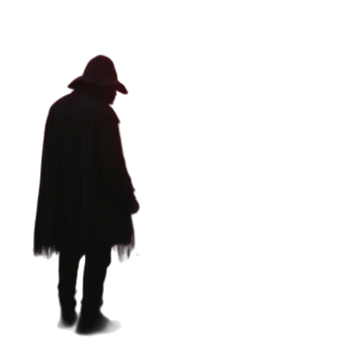 jacket, hat, mask, staff transparent PNG cut-out