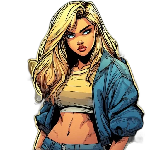 jacket, comic book art, cartoon, concept art transparent PNG cut-out