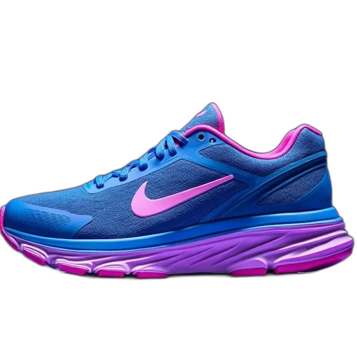 shoes, 3d render, photorealistic, vaporwave transparent PNG cut-out