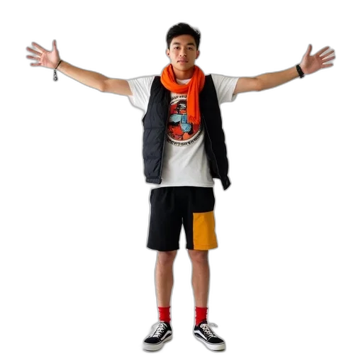 jacket, staff, creature, animal transparent PNG cut-out