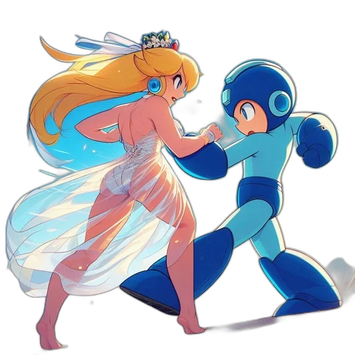 robot, dress, weapon, concept art transparent PNG cut-out