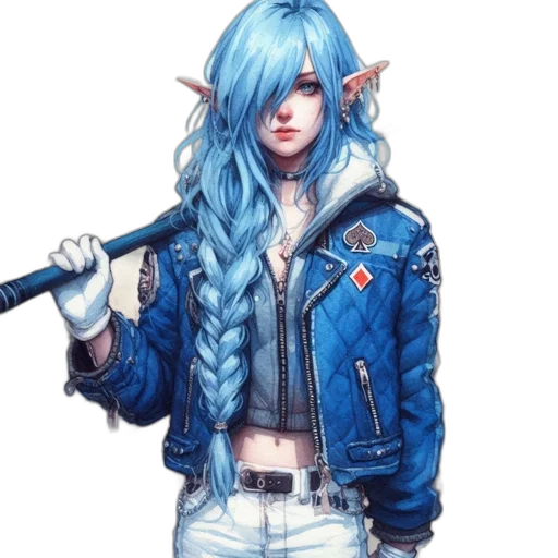jacket, staff, sword, weapon transparent PNG cut-out