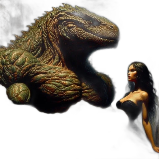 dragon, creature, fantasy art, concept art transparent PNG cut-out