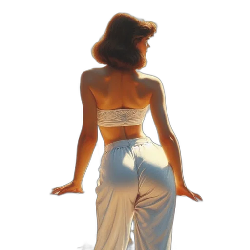 dress, jewelry, photorealistic, oil painting transparent PNG cut-out