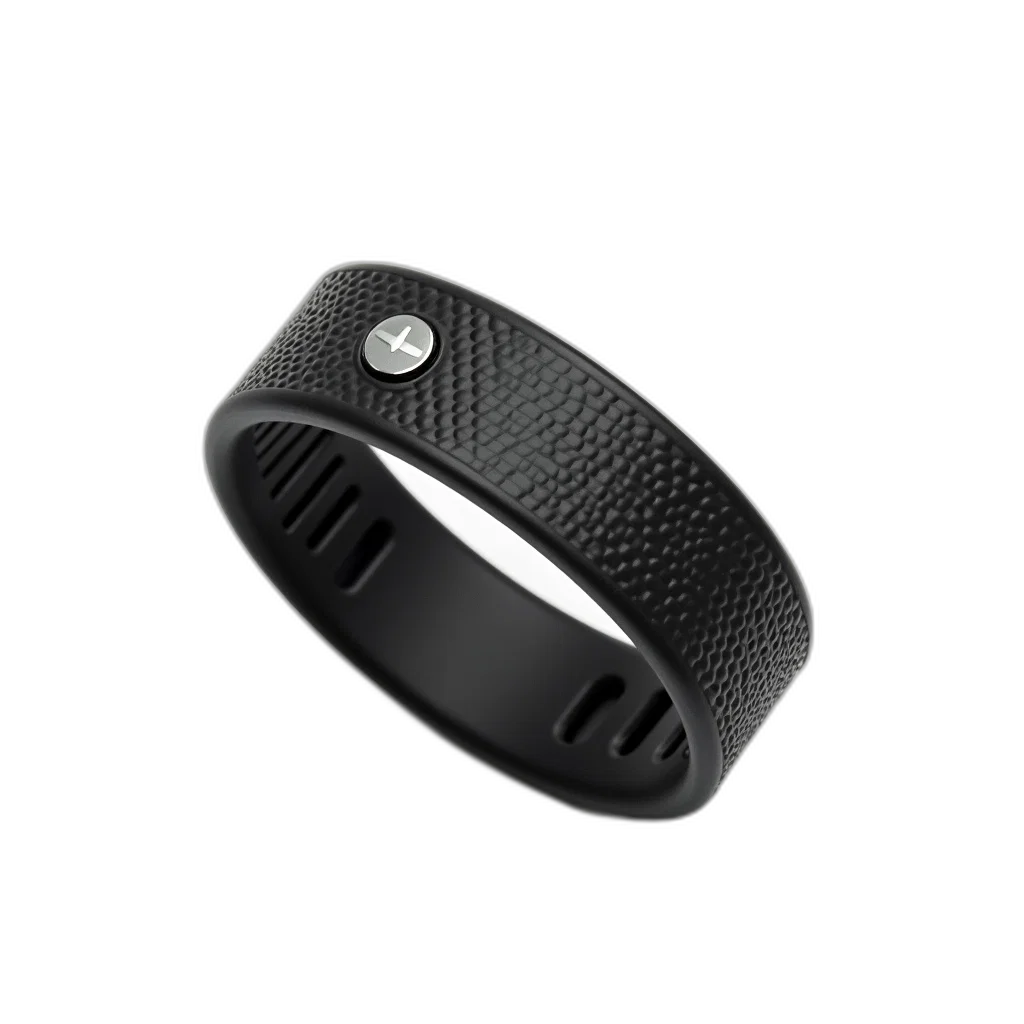 jewelry, 3d render, black, wristband transparent PNG cut-out