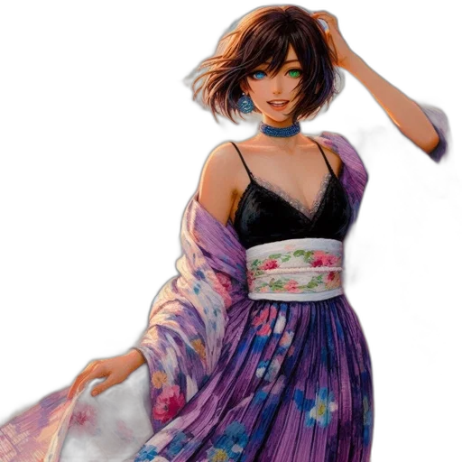 dress, concept art, fantasy art, photorealistic transparent PNG cut-out