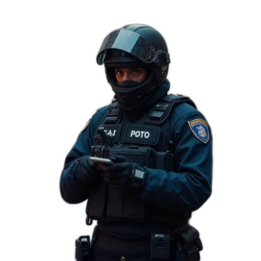 staff, weapon, mask, jacket transparent PNG cut-out