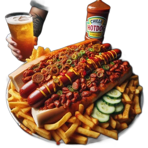 food, crown, photorealistic, 3d render transparent PNG cut-out