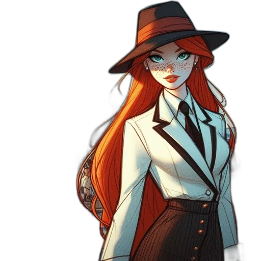 hat, jacket, staff, dress transparent PNG cut-out