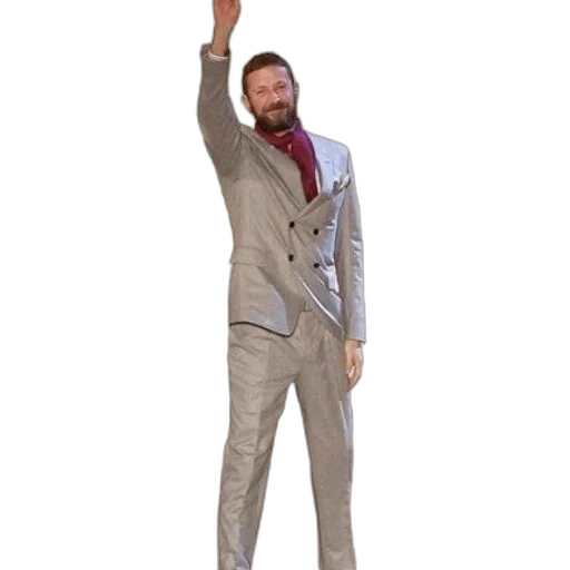 jacket, staff, robot, 3d render transparent PNG cut-out