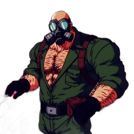 jacket, mask, robot, creature transparent PNG cut-out