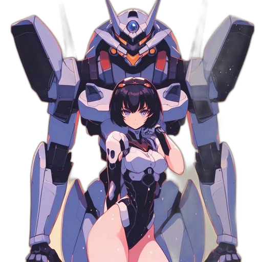 robot, weapon, concept art, anime transparent PNG cut-out