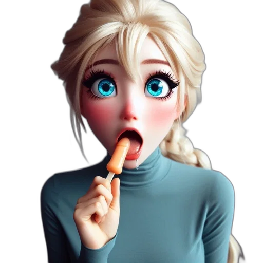 staff, face, food, 3d render transparent PNG cut-out