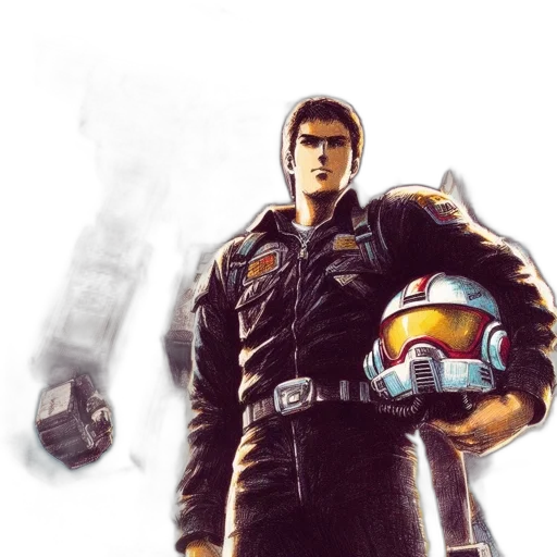 robot, jacket, concept art, comic book art transparent PNG cut-out
