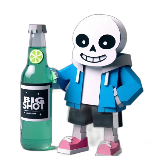 robot, bottle, jacket, staff transparent PNG cut-out