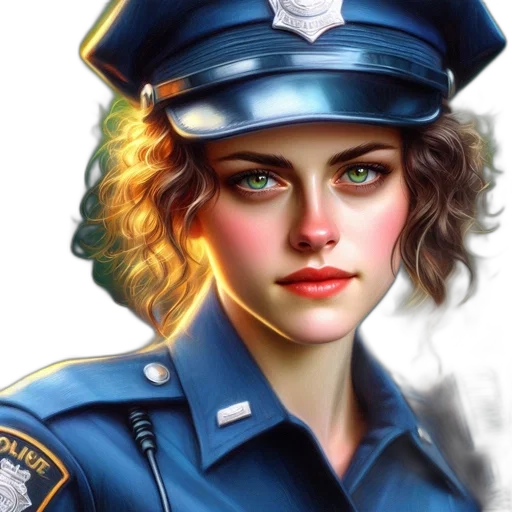 face, staff, hat, photorealistic transparent PNG cut-out