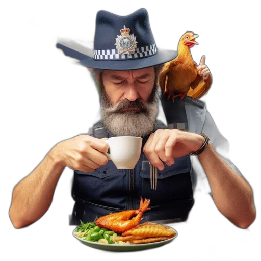 food, hat, animal, photorealistic transparent PNG cut-out