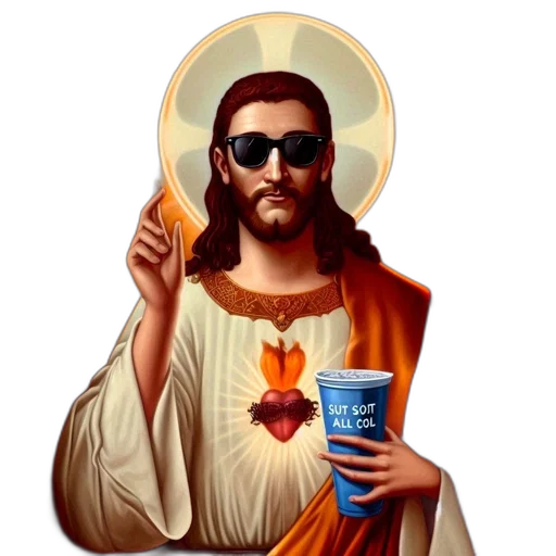 food, vaporwave, pixel art, modern transparent PNG cut-out