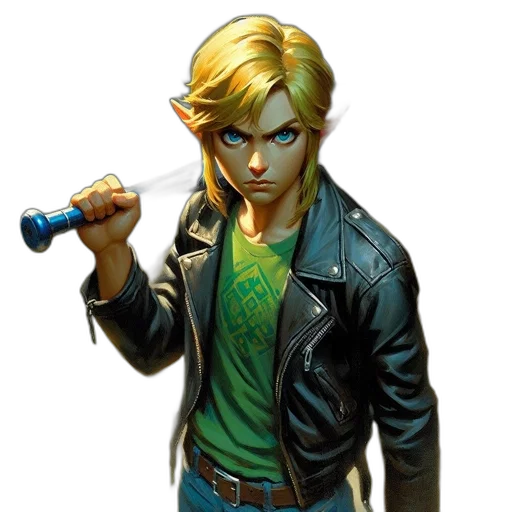 jacket, weapon, staff, sword transparent PNG cut-out