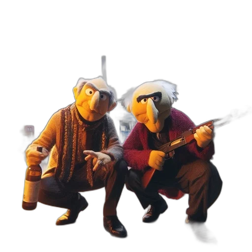 staff, robot, mask, jacket transparent PNG cut-out
