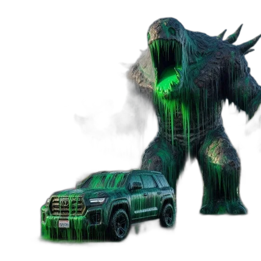 car, creature, dragon, animal transparent PNG cut-out