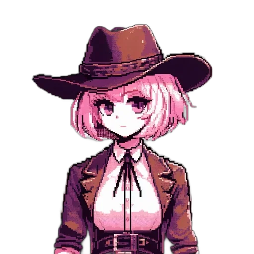 hat, staff, jacket, weapon transparent PNG cut-out
