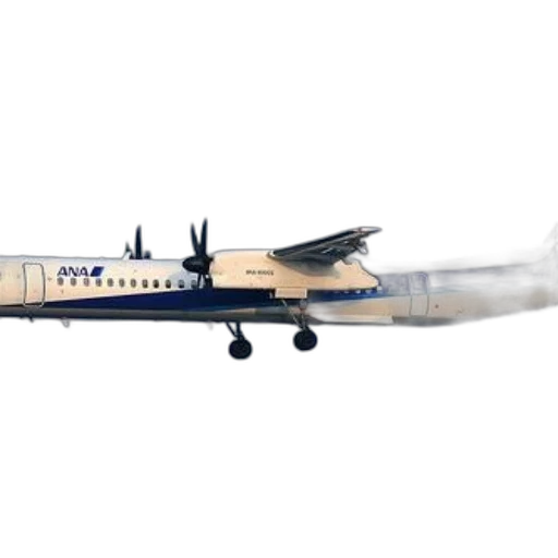 white, airplane, blue, accents transparent PNG cut-out