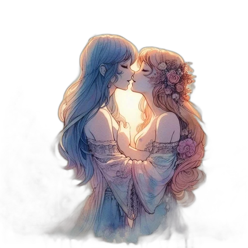 dress, watercolor, concept art, fantasy art transparent PNG cut-out