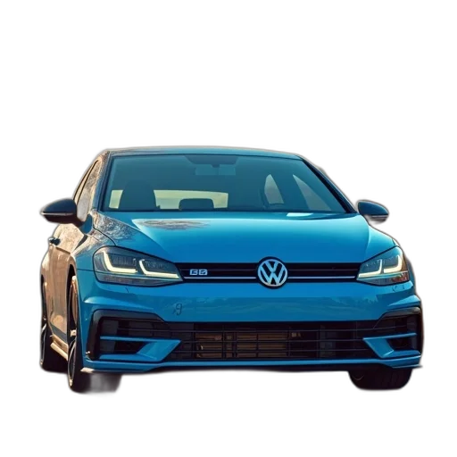car, photorealistic, 3d render, blue transparent PNG cut-out