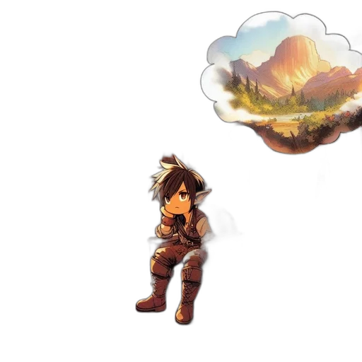 jacket, hat, weapon, concept art transparent PNG cut-out