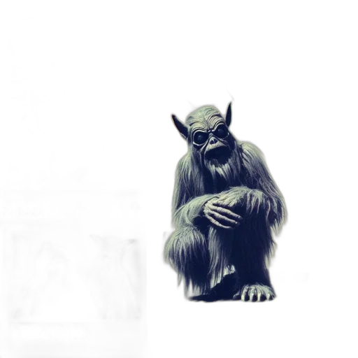 creature, animal, mask, staff transparent PNG cut-out