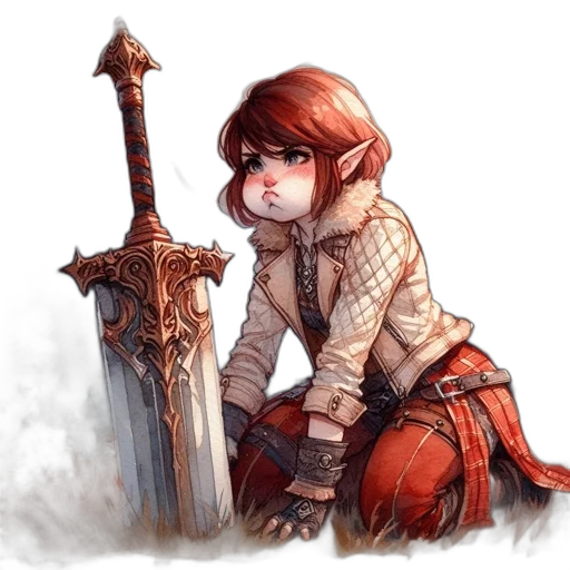 sword, weapon, staff, fantasy art transparent PNG cut-out